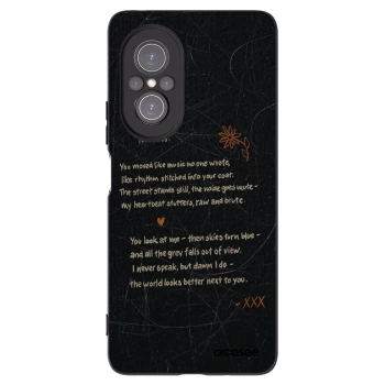 Picasee Μαύρη θήκη σιλικόνης για Huawei Nova 9 SE - POET