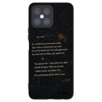 Picasee Μαύρη θήκη σιλικόνης για Honor X8 4G - POET