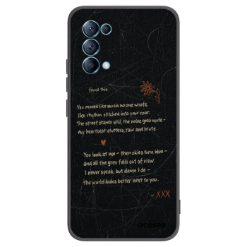 Picasee Μαύρη θήκη σιλικόνης για OPPO Reno 5 5G - POET