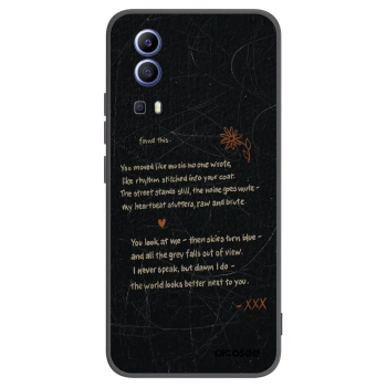 Picasee Μαύρη θήκη σιλικόνης για Vivo Y52 5G - POET