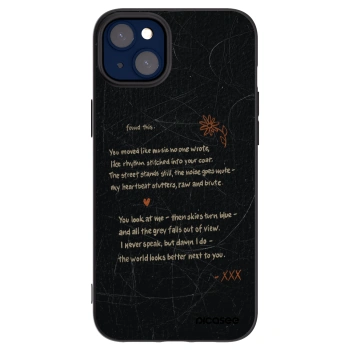 Picasee Μαύρη θήκη σιλικόνης για Apple iPhone 14 Plus - POET
