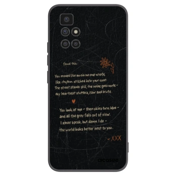 Picasee Μαύρη θήκη σιλικόνης για Xiaomi Redmi 10 (2022) - POET