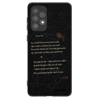 Picasee Μαύρη θήκη σιλικόνης για Samsung Galaxy A73 5G - POET