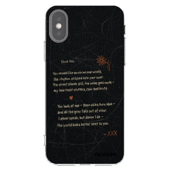 Picasee διαφανής θήκη σιλικόνης Apple iPhone X/XS - POET
