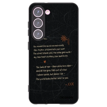 Picasee Μαύρη θήκη σιλικόνης για Samsung Galaxy S23 5G - POET