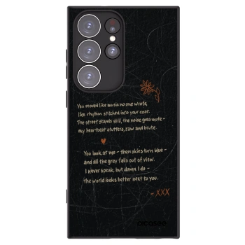 Picasee Μαύρη θήκη σιλικόνης για Samsung Galaxy S23 Ultra 5G - POET