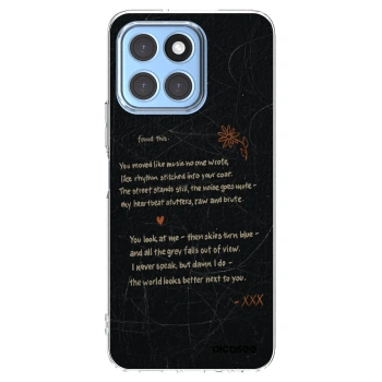 Picasee διαφανής θήκη σιλικόνης Honor X8 5G - POET