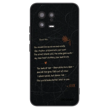 Picasee Μαύρη θήκη σιλικόνης για Xiaomi 13 - POET