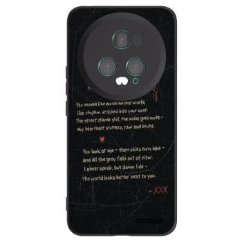 Picasee Μαύρη θήκη σιλικόνης για Honor Magic5 Pro - POET