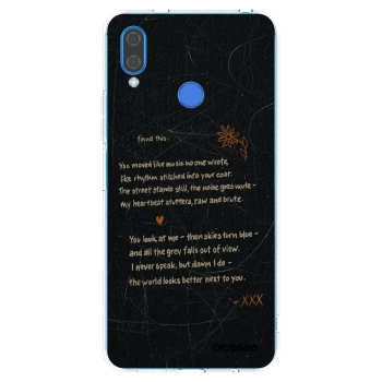 Picasee διαφανής θήκη σιλικόνης Huawei Nova 3i - POET