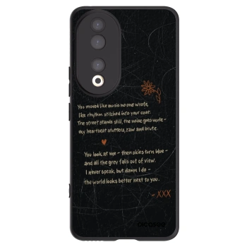 Picasee Μαύρη θήκη σιλικόνης για Honor 90 5G - POET