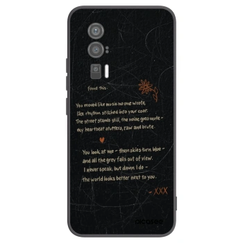 Picasee Μαύρη θήκη σιλικόνης για Xiaomi Poco F5 Pro 5G - POET