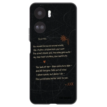 Picasee Μαύρη θήκη σιλικόνης για Honor 90 Lite 5G - POET