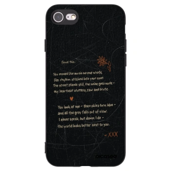 Picasee Μαύρη θήκη σιλικόνης για Apple iPhone 7 - POET