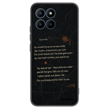 Picasee Μαύρη θήκη σιλικόνης για Honor 70 Lite - POET