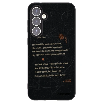Picasee Μαύρη θήκη σιλικόνης για Samsung Galaxy S23 FE S711B - POET