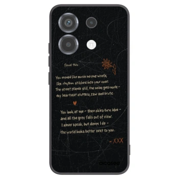 Picasee Μαύρη θήκη σιλικόνης για Xiaomi Poco X6 - POET