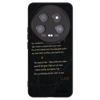 Picasee Μαύρη θήκη σιλικόνης για Xiaomi 14 Ultra - POET