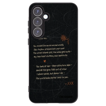Picasee Μαύρη θήκη σιλικόνης για Samsung Galaxy A55 5G A556B - POET