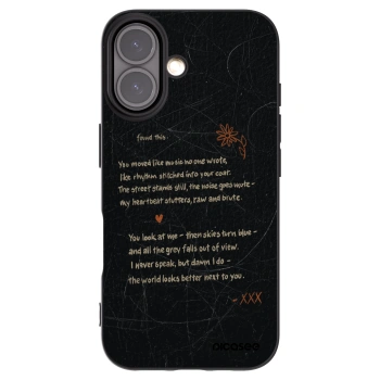Picasee Μαύρη θήκη σιλικόνης για Apple iPhone 16 - POET