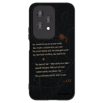 Picasee Μαύρη θήκη σιλικόνης για Honor 200 Lite - POET