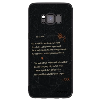 Picasee Μαύρη θήκη σιλικόνης για Samsung Galaxy S8 G950F - POET