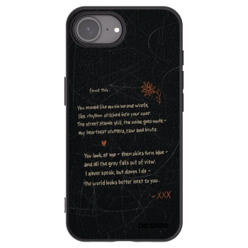 Picasee Μαύρη θήκη σιλικόνης για Apple iPhone 16e - POET