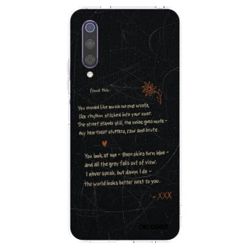 Picasee διαφανής θήκη σιλικόνης Xiaomi Mi 9 - POET