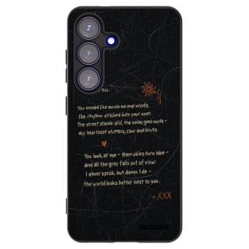 Picasee Μαύρη θήκη σιλικόνης για Samsung Galaxy S25 5G - POET