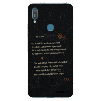 Picasee διαφανής θήκη σιλικόνης Huawei Y7 2019 - POET