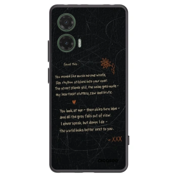 Picasee Μαύρη θήκη σιλικόνης για Motorola Moto G35 5G - POET