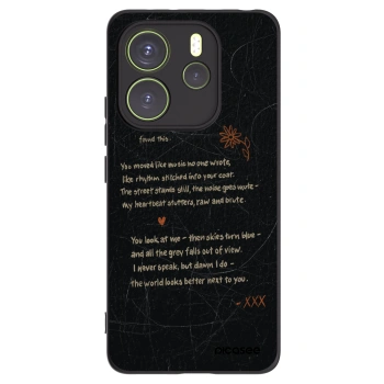 Picasee Μαύρη θήκη σιλικόνης για Xiaomi Redmi Note 14 4G - POET