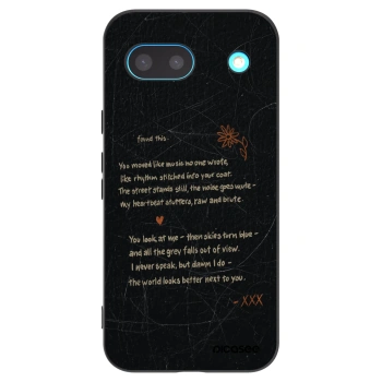 Picasee Μαύρη θήκη σιλικόνης για Google Pixel 8a - POET