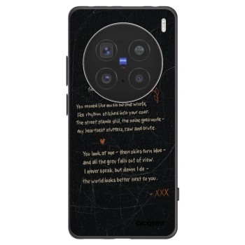 Picasee Μαύρη θήκη σιλικόνης για Vivo X200 Pro - POET