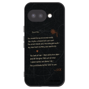 Picasee Μαύρη θήκη σιλικόνης για Google Pixel 9a - POET