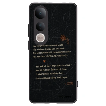 Picasee Μαύρη θήκη σιλικόνης για Vivo V50 Lite 5G - POET