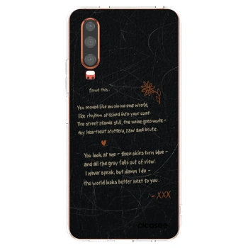 Picasee διαφανής θήκη σιλικόνης Huawei P30 - POET