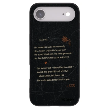 Picasee Μαύρη θήκη σιλικόνης για Apple iPhone Air - POET