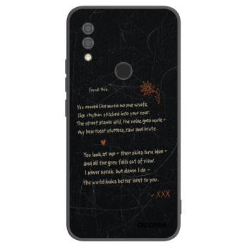 Picasee Μαύρη θήκη σιλικόνης για Xiaomi Redmi 7 - POET