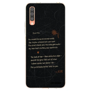 Picasee διαφανής θήκη σιλικόνης Samsung Galaxy A70 A705F - POET