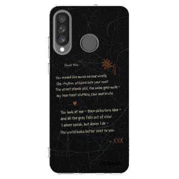 Picasee διαφανής θήκη σιλικόνης Huawei P30 Lite - POET