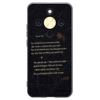 Picasee Μαύρη θήκη σιλικόνης για Honor Magic8 Lite 5G - POET