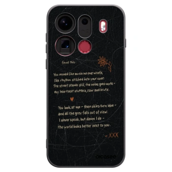 Picasee Μαύρη θήκη σιλικόνης για OPPO Find X9 Pro - POET