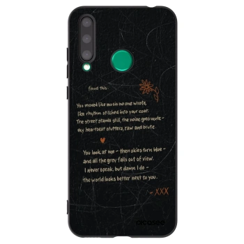 Picasee Μαύρη θήκη σιλικόνης για Honor 20 Lite - POET