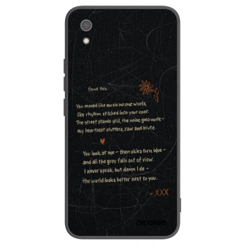 Picasee Μαύρη θήκη σιλικόνης για Xiaomi Redmi 7A - POET