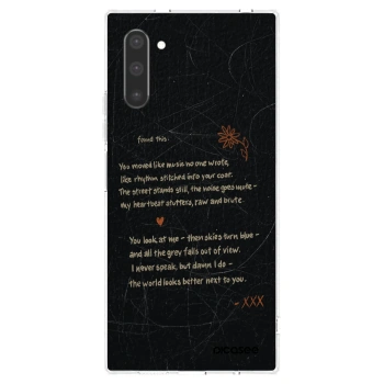 Picasee διαφανής θήκη σιλικόνης Samsung Galaxy Note 10 N970F - POET