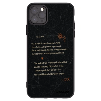 Picasee Μαύρη θήκη σιλικόνης για Apple iPhone 11 Pro Max - POET