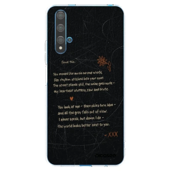Picasee διαφανής θήκη σιλικόνης Huawei Nova 5T - POET