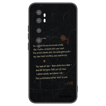 Picasee Μαύρη θήκη σιλικόνης για Xiaomi Mi Note 10 (Pro) - POET