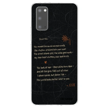 Picasee διαφανής θήκη σιλικόνης Samsung Galaxy S20 G980F - POET